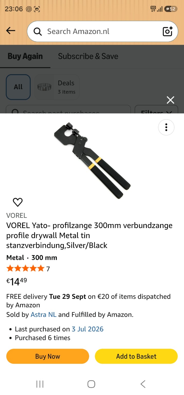 Vorel metal stud crimper